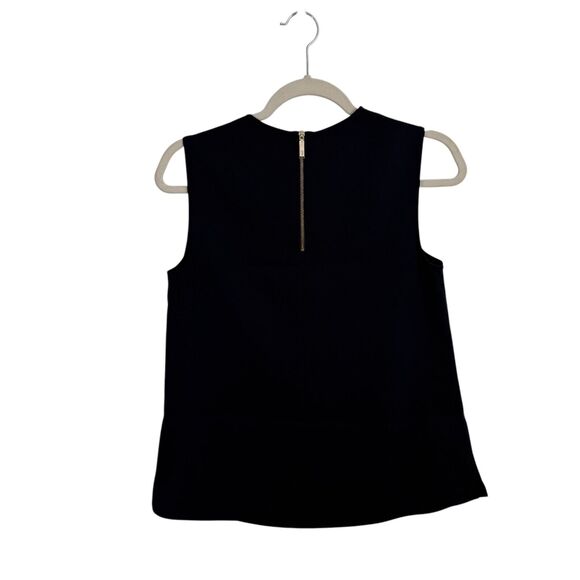 Ted Baker London Lace Insert Sleeveless Top Navy Blue Career NWT Womens 1 US 4 - Picture 6 of 7